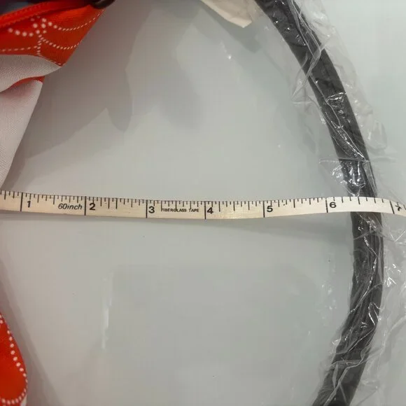 NWT Saks Fifth Avenue Orange White Floral Fabric Shoulder Bag Slouch Hobo Lined. - Picture 9 of 9